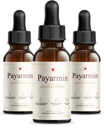 3 bottles of Payarmin Advanced Support drops